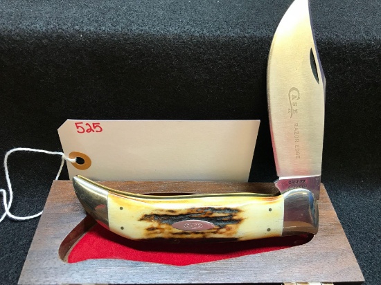 CASE MODEL 5172SSP, STAG HANDLE, IN WOOD BOX MADE 1976