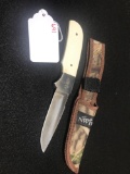 NWTF HUNTING KNIFE WITH SHEATH, IN BOX