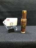 CUSTOM MADE DUCK CALL BY MARV WILLING, 1985, FOR RUSTY MERKEL