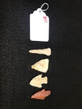 4 SMALL ARROWHEADS