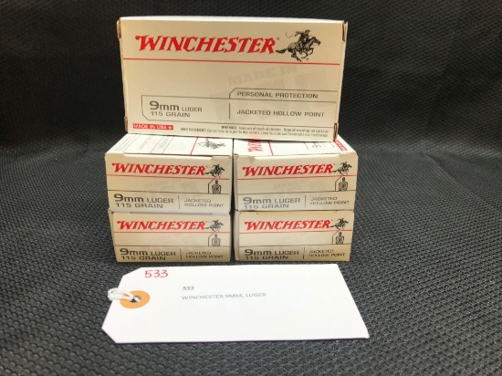 WINCHESTER 9MM, LUGER