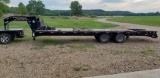 2012 Trailerman Hired Hand 32' Gooseneck flatbed trailer, 10,000# dual tandem axles, dove tail,