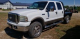 2007 Ford F-250 Truck, 4x4, crew cab, 178,000 miles, steel flatbed, Ford reaquired vehicle, 6.0L