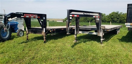 1999 Trailerman 30' flatbed GN, triple axles