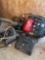 Two battery chargers, two air compressors