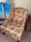 Two floral living room chairs