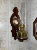 Aladdin oil lamp. Wall mounted.