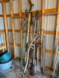 Misc. tools, extension saws, scythes