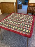 Card table cloth (separate from table)