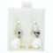 14kt Gold Hand Made Drop Flower Earrings w/Fresh Water Pearls & Rubies. Appraisal:$1160.