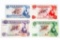 Franklin Mint - Bank of Mauritius -1978 Set of 4 Specimen Bank Notes - Original Envelope Shipper w/