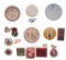 Tub of Coins Pins Etc. Estate As found