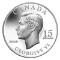2009 Sterling Silver $15 Coin George VI Raised Vignette