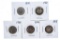 Historical - Group of 5 Canada Silver 10 Cent Coins (1910,1914,1919,1920,1921)