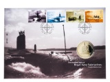 'Royal Mail' First Day Cover & Coin(s)- One Hundred Years Of Royal Navy Submarine