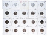 Group of 20 USA Five Cent Coins - Indian Buffalos Etc.
