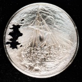 Franklin Mint Genius of Rembrandt Sterling Medal - Christ in the Storm on the sea of Galilee (65g)