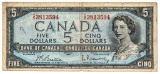 Bank of Canada 1954 $5 (B/R)