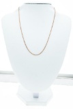 10kt Rose Gold Chain Approx. 20