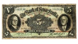 The Bank of Nova Scotia 1929 $5