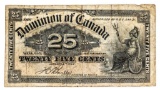 Dominion of Canada 1900 Twenty Five Cents .- Boville