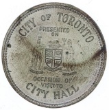 City of Toronto Visitors Medal To City Hall