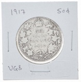 Canada 1917 Silver ...50 VG8