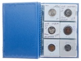 Coin Stock Book -12 World Coins w/ Silver