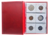 Coin Stock Book -12 World Coins w/ Silver