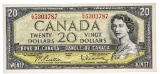 Bank of Canada 1954 $20 Modified Portrait