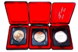 Lot 3 Canada Silver Cased Dollars