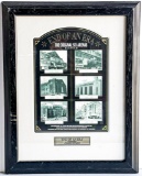 Original Six Arenas Collector Frame - Autographed - Johnny Bower