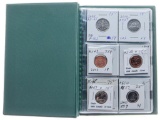 Stock Book- 12- Coins Includes Canada & Silver