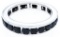925 Sterling Silver Eternity/Infinity Band - 24 Natural Black Sapphires 3.84ct. Appr:$885.00