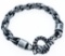 Black Stainless Steel Round Design Chain Bracelet