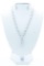Hand Made Fancy Necklace -Pear Cut & RBC Flawless Swarovski Elements