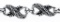 Stainless Steel Link Bracelet w/Dragon Head