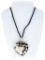 Custom Multi Heart Sterling Silver Necklace w/ Black Chord