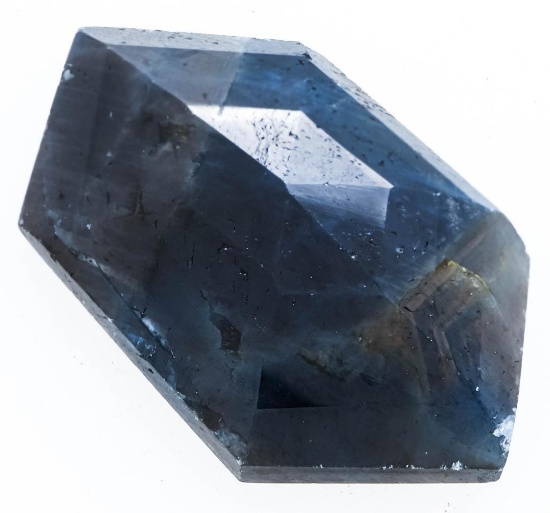 Loose Gemstone -11.06 Ct Hexagon Cabochon Modified Mixed Cut Natural "Eye of The Odin" Sapphire,