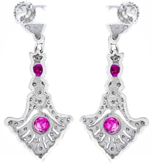 14kt Gold Custom Fancy Earrings,Multi Tier Pearl &