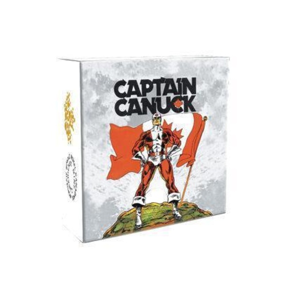 1 oz. Pure Silver Coloured Coin - Captain Canuck -