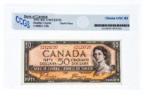 Bank of Canada 1954 $50 Devil's Face Choice UNC 62