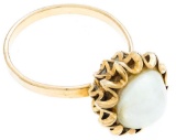 14kt Gold Genuine Culture Pearl ring