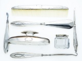 7pc Sterling Silver Dresser Set