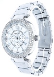 CARAVELLE New York Lady's FancyWatch New (Requires Battery)Swarovski Set Bezel