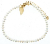 FW Pearl Bracelet,24kt G.p. Clasp
