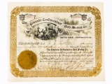 Colorado - GOLD MINING CO. 100 Shares Stock Certificate Dated- Feby, 1894