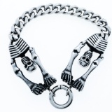 Stainless Steel Skeleton Bracelet