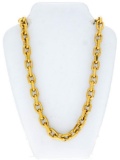 24kt G.P. Oval Link Necklace 22