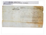 Original Supping Document Dated 1847 - Original - Barrels of Flour From the Port of Montreal To Port